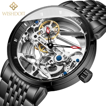 WISHDOIT оригиналната марка 2021 tourbillon автоматични механични мъжки часовник последният дизайн tourbillon мъжки автоматично механични часовници