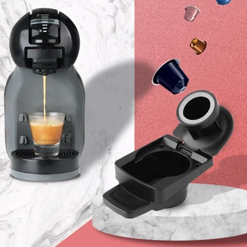 Капсули Адаптер За Nespresso Кафе Capsule Conversion Adapter For Dolce Gusto&Nespresso С Дозирующим Пръстен Кафе Crema Maker