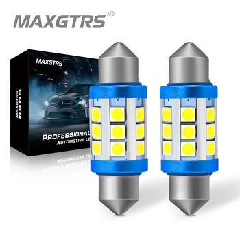 2x Festoon C5W C10W 3030 Чип Bulb Canbus 31mm/36mm/39мм/41 mm Car LED Lamp Interior Dome Reading License Plate Светлини 6000K