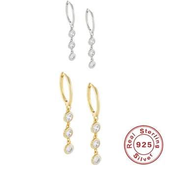 Canner Fashion 925 Sterling Silver Хоп Earring For Women Boucle Oreille Femme Luxury Huggie Earrings Fine Jewelry Accessories