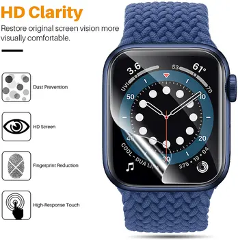 Гидрогелевый Екран protetor Мека Филм За Apple Watch 6 SE 5 4 3 2 1 Пълно покритие не стъкло За Iwatch 40 ММ 44MM 38ММ 42М броня