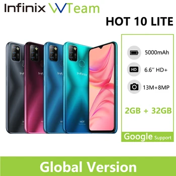 Infinix HOT 10 LITE Global 2 GB 32GB Мобилен телефон 6.6