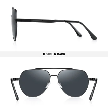 MERRYS DESIGN Men Classic Pilot Слънчеви очила Авиационна Frame HD Поляризирани Слънчеви очила За мъже Шофиране UV400 Защита S8175