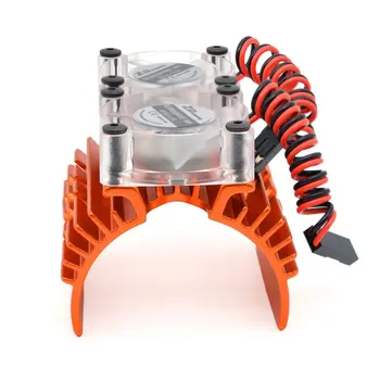 1/8 Двоен Вентилатор на Двигателя Двоен Радиатор за Охлаждане на E-REVO 41-43 мм Двигател 1/10 SUMMIT Motor Heatsink RC Car Spare Parts