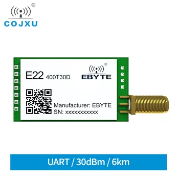 SX1268 433 Mhz Suzan RF Предавател Модул 30dBm 1 W Long Range UART DIP Сериен Порт Модул cojxu E22-400T30D