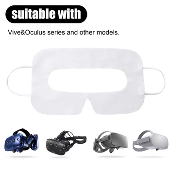 100шт Виртуална Реалност Нетъкани Платове за Аксесоари за Еднократна употреба, Защитни VR Делото Pad Удобна Игра За Oculus Quest 2 1