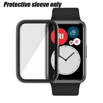 Подходящ за Huawei Watch FIT anti-fall watch case защитният калъф с покритие покритие all-inclusive tpu cover case screen H3J2