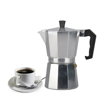 Алуминиев кана за Кафе Машина за Еспресо, Филтър Печка Мока Гърне(1-9 чаши)