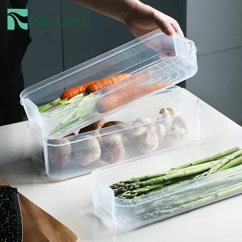 Многослоен Пластмасова Кутия За Съхранение на Baske 3 Слоя Хладилник за Съхранение на Плодове Хранително-вкусовата Организатор за Кухненско Хладилника Прясно Кутия за Съхранение