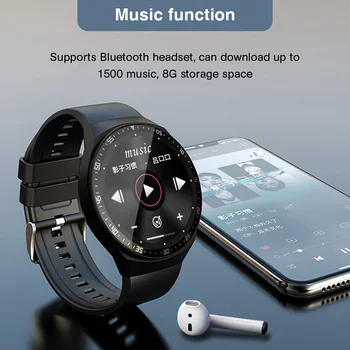 MT3 Smart Watch Men Bluetooth Покана Full Touch Screen 8G Memory Space 2020 Нови Умни Часовници За Android и IOS Sports Fitness Tracker