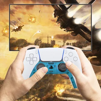 Gamepad Shell Прозрачна Декоративна Лента, За да PS5 Контролера на Предния Капак САМ Подмяна Украса Ленти За PlayStation 5
