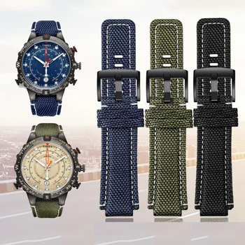 Нов найлонов ремък за часовници TIMEX Watch TW2T76500/TW2T6300/TW2T6400 band 24*16 мм и каишка за часовник с винтовым пръчката и инструменти водоустойчив