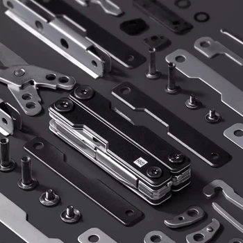 Xiaomi HuoHou Многофункционален Нож Мини Преносим 10 В 1 Сгъваем Инструмент За Оцеляване Ключодържател Инструмент Открит Доставка Къмпинг Инструменти