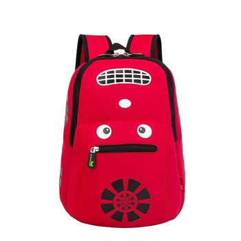 Мода Червена Кола Училищни чанти за Деца 3D Анимационен филм Дизайн на Детска Градина Момчета Раница Дете Момичетата Дете на Училище Чанта mochila infantil
