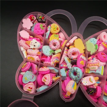 Една Кутия 3D маникюр Charm Kawaii Аксесоари за маникюр Кристал Аксесоари, скъпоценни Камъни Маникюр Бонбони Цвят Мечка маникюр Декорации