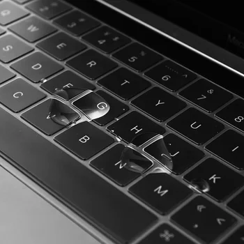 Силиконовата Прозрачно Защитно покритие на Клавиатурата Фолио за MacBook Air 13inch Pro 15inch
