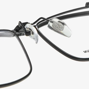 Чист Титан Оптични Очила Рамка Мъжете 2021 Нов Квадратен Късогледство Рецепта Слънчеви Очила Рамка На Жените И Мъжете Луксозната Марка Очила