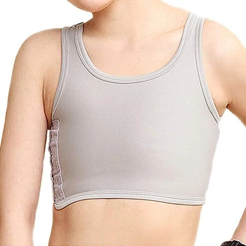 Les Lesbian Casual Дишаща Buckle Short Chest Breast Биндер 