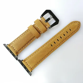 Нов ремък за Apple watch band естествена кожа контур 42 мм, 38 мм и каишка за часовник iwatch 44 мм 40 мм 5/4/3/2/1 гривна аксесоари