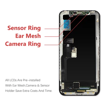 ААА+++ OLED iPhone X XS-Xs Max LCD дисплей за iPhone 6/6s/7/8/дисплей за подмяна на екрана 8plus LCD с инертни докосване 3D