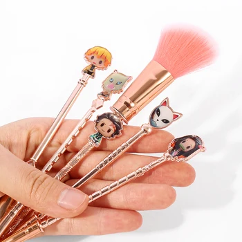 Япония Аниме Demon Slayer Горещи Cosplay Аниме Makeup Brushes Set Powder Foundation Blush Cosplay Style