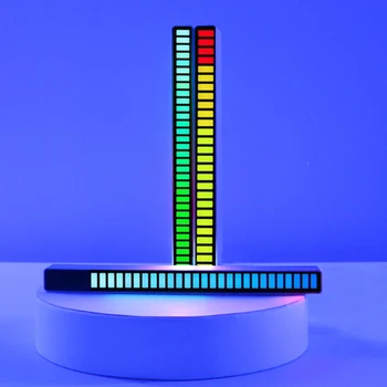 Pickup Ритъм Bluetooth LED Strip USB Sound Sensor RGB LED Strip Sound LED Лента Цветни led светлини Tube Changing With Sound