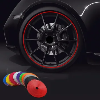 8M/ Roll Rimblades Car Vehicle Color Wheel в гривни Protectors Decor Strip Tire Guard Line Гумена Формоване Покритие
