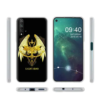 Аниме Saint Seiya Logo Case for Huawei P30 Lite P40 P Smart Z Y6 У 7 2019 Y8p Y6p Honor 9X Pro Капитан 20 Калъф за телефон Matte Корпуса