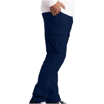 Мъжките Ежедневни Панталони, Дънки, Мъжки Панталони-карго Работно облекло Combat Safety Cargo 6 Джоб Пълен с Панталони Hombr Joggers Masculino Jeans