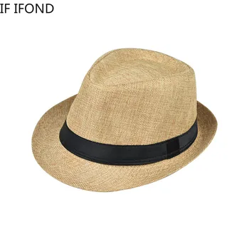Летните Слънчеви Шапки за Мъже UV Protection Cap Sun Solomon Hat Women Panama Jazz Hat chapeau femme 2020