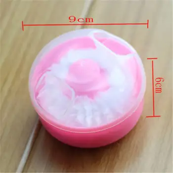 Популярния Козметичен инструмент Baby Soft Body Face Powder Puff Sponge Container Box Case Boy Girl Pink Bule Color Make Up Puff Tool Box