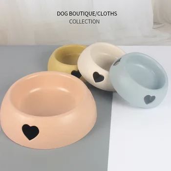 Зоотовары за кучета купа за ориз пластмасов любовта на една купа за домашни любимци купа за котки купата
