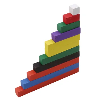 Горещи продажба на Дървени Материали, Дървени Математически Играчки 1-10 см Брой Пръчки от Цветни Възходящ Сметка Пръчки на Предучилищното Образование Коледни Играчки