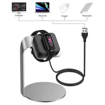 For Fitbit Luxe Desktop Charger Stand USB Fast Charging Dock Station For Fitbit Luxe Smartwatch For Travelers And Business
