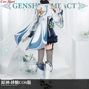 Нова игра Genshin Impact Sucrose Cosplay Costume Пълен комплект Дамски Бойни Униформи Костюми Activity Party Role Play Clothing S-XL