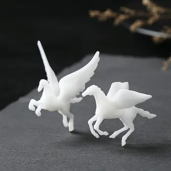3D Летящ Кон Епоксидна Смола Мухъл направи си САМ Ръчно изработени Висулки Crystal Мини Пегас Животни Неща Бижута Плънката Висулка Аксесоар Занаят