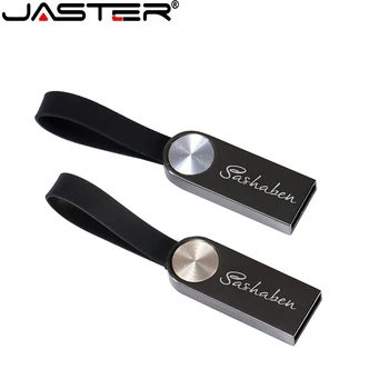 JASTER USB 2.0 High Speed Metal Waterproof 128GB 32GB 64GB 16GB, 4GB Flash Drives metal Fashion Stick 1PCS free custom logo