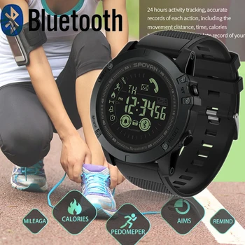 За SPOVAN Bluetooth Мъжки Часовник Модерен спортен Часовник Водоустойчив Многофункционален дигитален Часовник За Relogio Feminino PR1