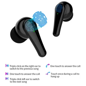 TWS Bluetooth Стерео Слушалки Безжични Слушалки 5.0 Сензорно Управление намаляване на шума, Детска Слушалки за Xiaomi iPhone Andriod