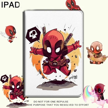 Marvel Deadpool Cover for iPad 9.7 2017 2018 Mini Case for iPad 10.2 9.7 Pro Tablet Soft Silicon Stand Funda Case for Air 1 2