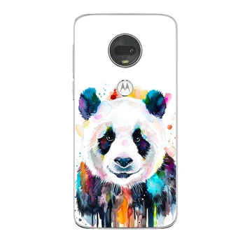 Cat Dog Panda Case For Motorola Moto G7 G5 G8 G9 G10 G5S G6 E5 E6 E7 Plus Play Power Soft Silicone TPU Защита Phone Fundas