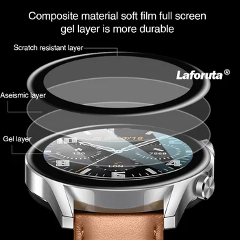 За Huawei Honor Watch Magic 2 46 мм 42 мм Екран Защитно Фолио 3D Извити Смарт Часовници Пълен Защитен Калъф Меко Закалено Стъкло