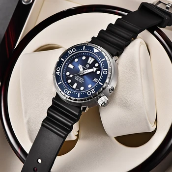 PAGRNE DESIGN 300M Diver Мъжки Механичен Часовник Top Brand Luxury Sapphire Crystal Clock Автоматичен Часовник От Неръждаема Стомана