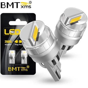 BMTxms 2 Бр. T10 W5W LED Лампа За Паркиране на Автомобил Положение Странична Лампа Регистрационен номер на Външен Вътрешна Светлина Карта Светлина Няма Грешка