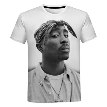 2Pac & Nipsey Hussle 3D Print T Shirt Men Women Summer Casual Hip Hop T-Shirt Nadia Harajuku Streetwear Plus Size T Shirt