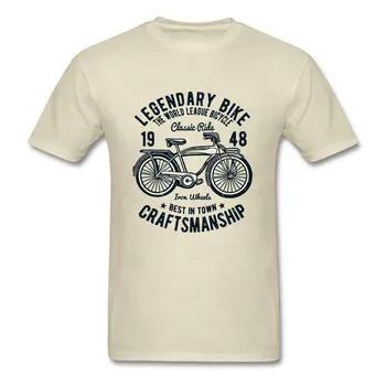 Custom Rider T Shirt For Men Legendary Bike T-Shirt 2019 New Light Blue Tshirt Male Classic Върховете Letter Tees Slim Fit Streetwear