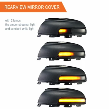 Двойката Огледала за Обратно виждане LED Динамични Насоки на Завоя За Volkswagen Tiguan MK1 2008-2016 Авто Показател Мигалка Сияние на Лампата