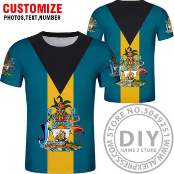 Бахамските Острови Тениска Bhs Diy Държава Тениска Bs Знамето На Нацията Облекло Печат Безплатно За Поръчка На Снимка Колеж Черен Бял Червен Джърси