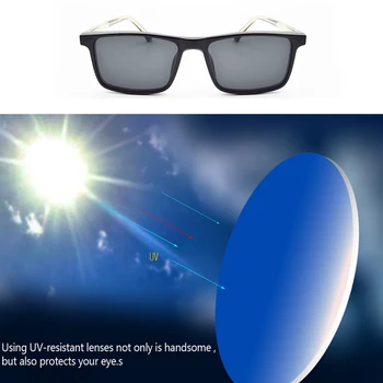 Прозрачни Очила Мъжете Магнит Слънчеви Очила Клип Огледален Магнитен Клип На Очила Рецепта Късогледство Рамки За Очила За Жени