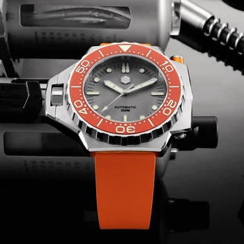 San Martin Luxury Diver Watch Двупосочни Въртящи Сапфир PT5000 Мъжки Автоматичен Часовник водоустойчив Светещи механични Часовници